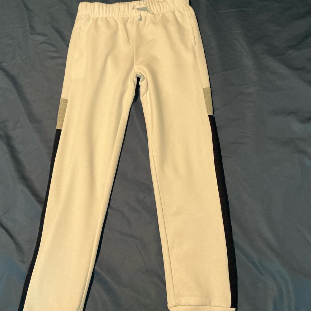 NEW - The Children's Place White and Black Joggers/Sweatpants.